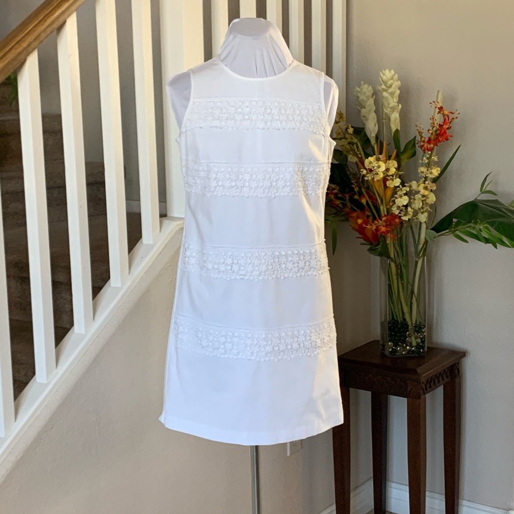 NY & Co White Sheath Dress